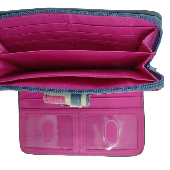 VERA BRADLEY Geo Medallions Large Turnlock Wallet Pre-Owned Condition - Picture 4 of 4